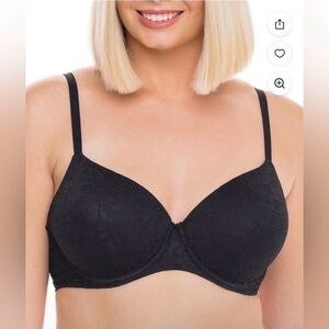 No Boundaries Black Allover Lace Push-Up Bra